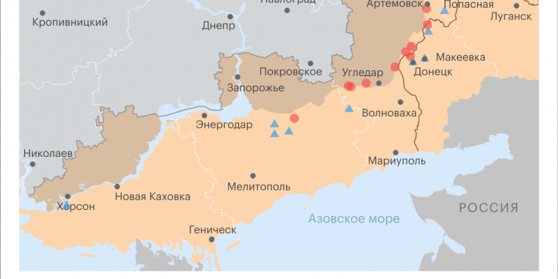 Военная операция на Украине. Карта на 18 сентября