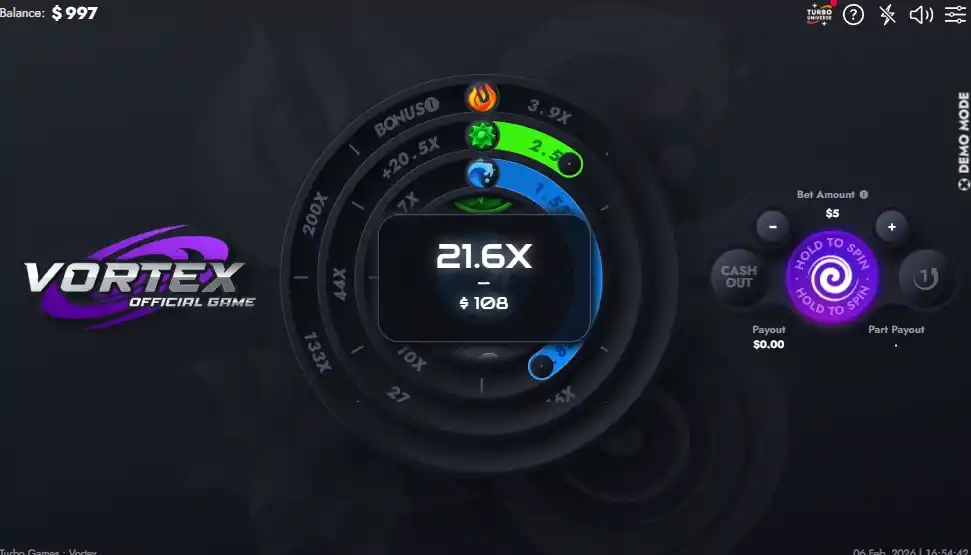 Vortex Bonuses & Casino Promotions